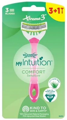 Image de Rasoir jetable pour femmes My Intuition Comfort Sensitive e 3 +  1 pièce