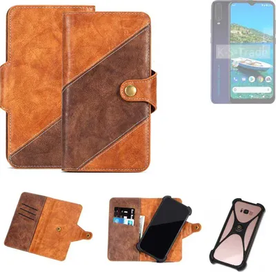 Produktbild von K-S-Trade Handyhülle Schutzhülle Bookstyle Case Wallet-Case kompatibel mit General Mobile  Gm 10 Cover Klapphülle Kantenschutz Smartphone