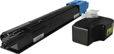 Produktbild von vhbw Toner kompatibel mit Kyocera TASKalfa 2551ci, 2552ci Drucker - Kompatible Tonerkartusche + Resttonerbehälter, Cyan