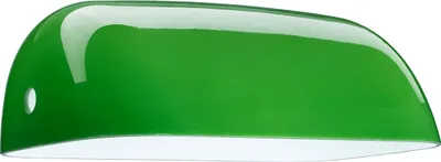 Obrázok produktu pre Relaxdays tienidlo na stolovú lampu, sklo, náhradné sklo na bankovú lampu, V x Š x H: 7,5 x 22,5 x 13,5 cm, sklo na lampu, zelené
