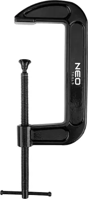 Obrázok produktu pre NEO TOOLS Profesionálna skrutková svorka typu C (G) - Robustná G-svorka z liatiny, s vretenovým mechanizmom