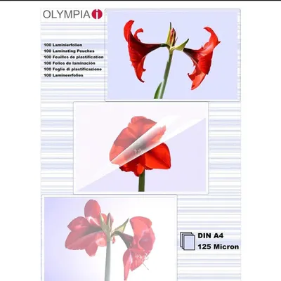 Productafbeelding van OLYMPIA 9176 1x100 Olympia Laminierfolien DIN A4 125 micron 9176