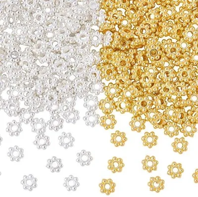 Immagine prodotto di Set di perline in oro e argento - 600 pezzi - 6 mm