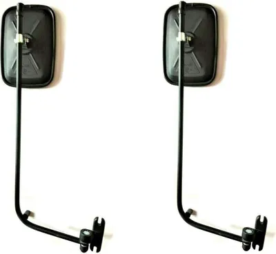 Produktbild von 2x Außenspiegel Rückspiegel ř10 Traktor Bagger 175x125 mm Spiegelhalter Lang Arm