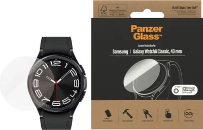 Produktbild von PanzerGlass Screen Protector Galaxy Watch 6 Classic, 43mm.
