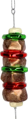 Produktbild von Christbaumschmuck 12,7cm Glas Schaschlikspieß Figur