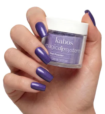 Zdjęcie produktu dla Kabos Magic Dip System – proszek do paznokci 027 Purple Shimmer 20 g