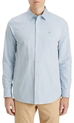 Productafbeelding van Scotch & Soda Oxford shirt, heren, blauw gestreept, maat S