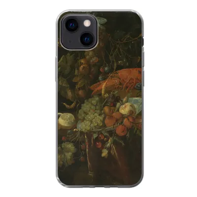 Produktbild von MuchoWow® Handyhülle Schutzhülle Hülle für iPhone 13 mini Stilleben mit Obst und einem Hummer - Gemälde von Jan Davidsz. de Heem Silikon Softcase Handy Hülle - Softcase