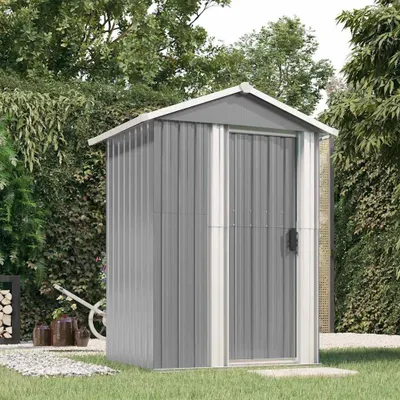 Immagine prodotto di Vidaxl Capanno da giardino 126x97,5x177 cm zincato Stahl grau