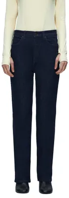 Zdjęcie produktu dla Spodnie jeans damskie LTB Jeans Jonna 300, kolor niebieski, wysoki stan, wykonane z mieszanki bawełny
