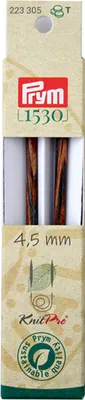 Rundstricknadeln, Holz, 4,5 mm, 11,6 cm, 2 Stück
