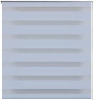 Produktbild von vidaXL Zebra-Rollo 40,9 x 100 cm, Stoffbreite 36,7 cm, Weiß