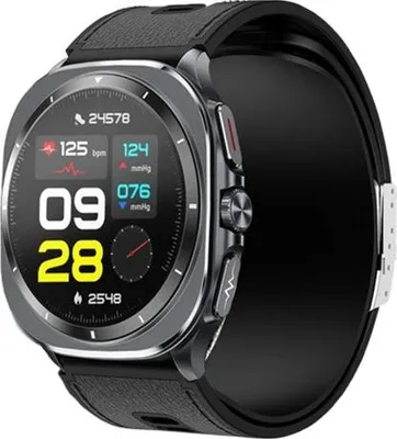 Obrázek produktu pro INF Chytré hodinky s měřením krevního tlaku a EKG, AMOLED displej, Bluetooth volání Černá