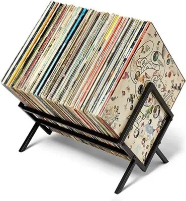 Produktbild von Famanu LP Aufbewahrungssystem - Metall - für LPs, Bücher, Zeitschriften