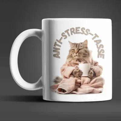 Produktbild von Katze Anti Stress Keramik Kaffeetasse Teetasse Tasse Geschenke