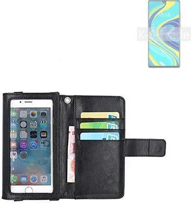 Produktbild von K-S-Trade Handy Hülle Schutz Hülle Kompatibel mit Cubot P40 Case mit Displayschutz / Schutzfolie Flip Cover Wallet case Etui Hülle schwarz