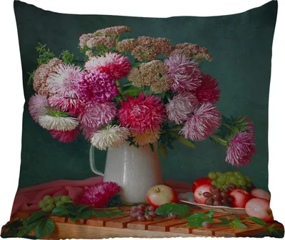 Produktbild von MuchoWow® Outdoor Kissen - Obst - Rosa - Stilleben - 40x40 cm - Wetterfest - Lounge Kissen - Kopfkissen - Interieur - Polster mit Bild