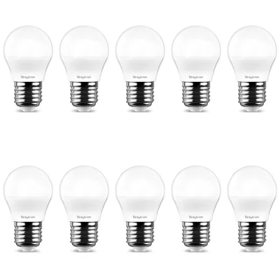 Obrázok produktu pre 10x ekonomická sada E27 5W matná LED žiarovka G45 400 lumen teplá biela