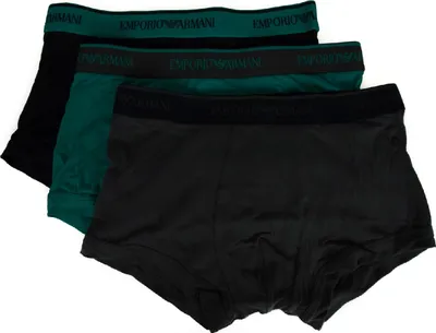 Obrázok produktu pre Balíček s 3 boxerkami EMPORIO ARMANI pre mužov, č. výrobku 111357 6A717, veľkosť S, 95 % bavlna, 5 % Elastan