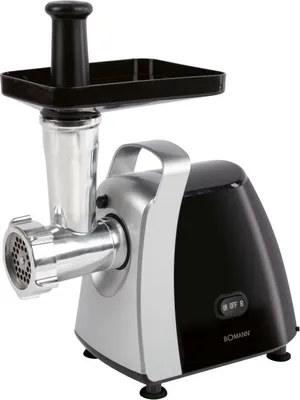 Image de Hachoir à viandes 1000W Bomann FW6067CB-Inox/Noir