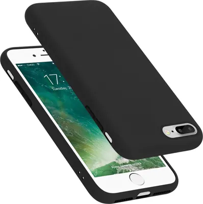 Obrázok produktu pre Cadorabo ochranné puzdro pre Apple iPhone 7 PLUS / 7S PLUS / 8 PLUS v čiernej farbe puzdro na mobilný telefón kryt TPU Etui