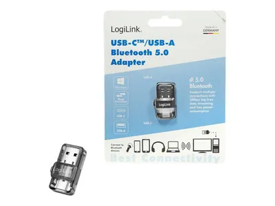 Immagine prodotto di Logilink Bluetooth 5.0 Adapter, USB 3.2, USB-A und USB-C