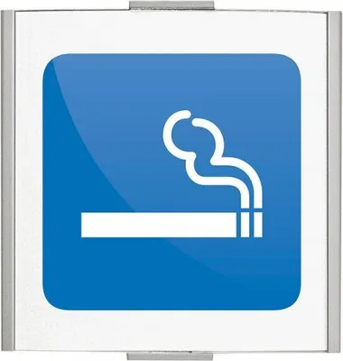 Produktbild von FRANKFURT Türschild 120x120mm mit Piktogramm Rauchen