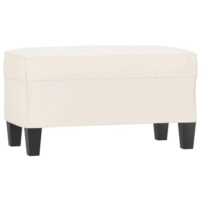 Obrázek produktu pro vidaXL Lavice krémová 70x35x41 cm Imitace kůže