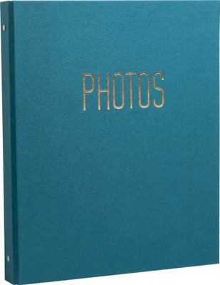 Image de Exacompta Album photo classeur 60 pages noires OfficeByMe Bleu canard 17603E