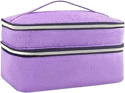 Productafbeelding van Famanu Organizer tas voor naaibenodigdheden - Dubbellaagse opbergtas voor accessoires