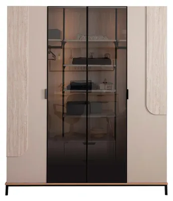Produktbild von Stilvoller Schlafzimmer Schrank Hochwertige Holz Kleiderschränke