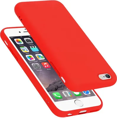 Produktbild von Cadorabo Schutzhülle für Apple iPhone 6 PLUS / 6S PLUS Hülle in Rot Handyhülle Case Cover TPU Etui