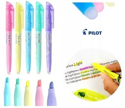 Produktbild von PILOT Frixion Light Textmarker Set, 5 Pastellfarben, löschbar