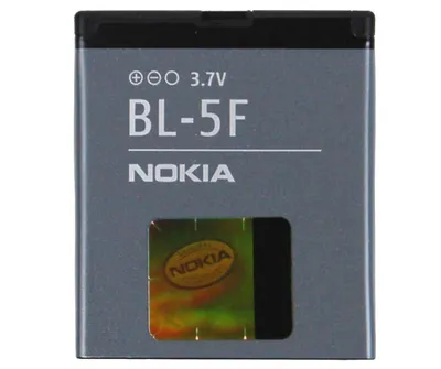 Produktbild von Akku für Original Nokia BL-5F Nokia E65, N93i (nicht N93 - nur N93i) N95, N96, X5, 6210 Navigator 6210n, 6260 Slide, 6290, 6710 Navigator 6710n Accu