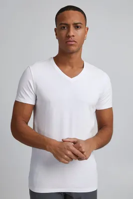 Produktbild von CASUAL FRIDAY CFLincoln v-neck t-shirt Herren T-Shirt Kurzarm Shirt mit V-Ausschnitt Slim Fit