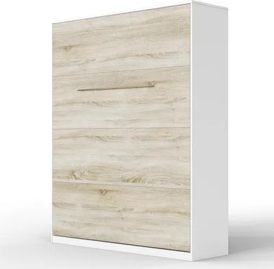 Produktbild von SMARTBett Schrankbett Standard  Weiss/Eiche Sonoma 160 Vertikal