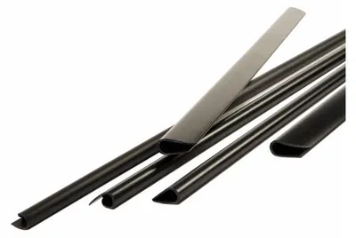 Produktbild von 100x Klemmschienen für  3-25 Blatt schwarz DIN A4 3 mm
