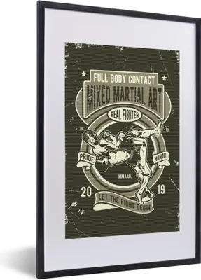 Produktbild von MuchoWow® MuchoWow® Gerahmtes Poster Mancave - Sport - Männer - Vintage 40x60 cm - Poster mit zchwarzem Bilderrahmen - Poster in Rahmen