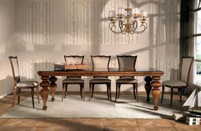 Produktbild von Tisch Möbel Esstisch Naturholz Retro Style Esszimmer Wohnzimmer Esstische Holz