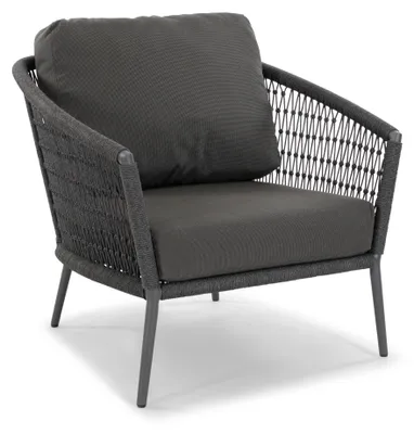 Produktbild von Musterring Ibiza Loungesessel schwarz/grau Aluminium