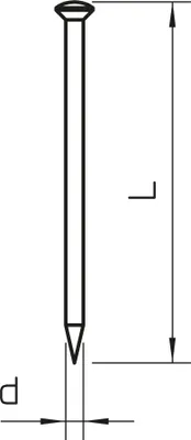 Obrázok produktu pre Oceľový klinec 2x50mm St G362 Z 50 G tvrdený 3354504 (3354504)
