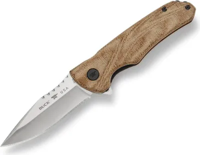 Immagine prodotto di Buck BU-0841TNS Sprint Pro Micarta coltello tascabile 8 cm, marrone naturale, Micarta