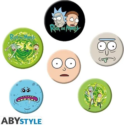 Zdjęcie produktu dla Rick i Morty - zestaw odznak
