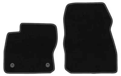 Obrázok produktu pre Predné velúrové koberce pre: Ford Focus MK3 USA 2010-2019 (sedan/kombi) – 2 ks, čierne, na mieru – Wielganizator BASIC