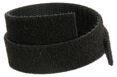 Immagine prodotto di Velcro biadesivo Solarix, nero, larghezza 20 mm, confezione da 25 m