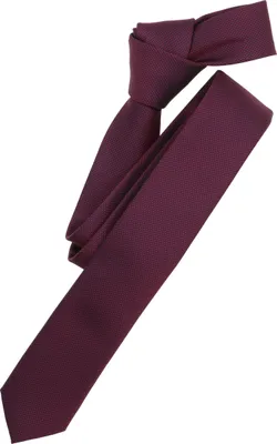 Produktbild von VENTI Herren Business-Krawatte 5cm Polyester/Seidenmix gewebt Rot gemustert