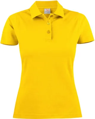 Produktbild von Tailliertes Damen Polohemd SURF aus 100% gekämmter Baumwolle, 200 g/m², mit Seitenschlitzen und Knopfleiste