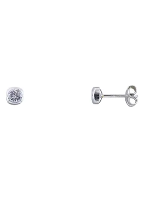 Produktbild von MIAMAR 1171831 Damen Ohrstecker 14 Karat (585) Weißgold Silber weiß