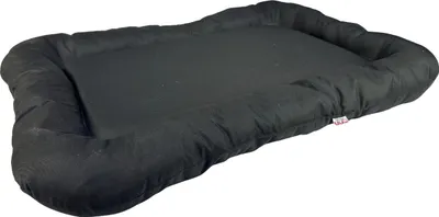 Produktbild von Wasserfestes hundebett größe 100x70 cm - robust, pflegeleicht, aus codura, matte für kleine, mittlere und große hunde, für innen- und außenbereich - farbe - schwarz